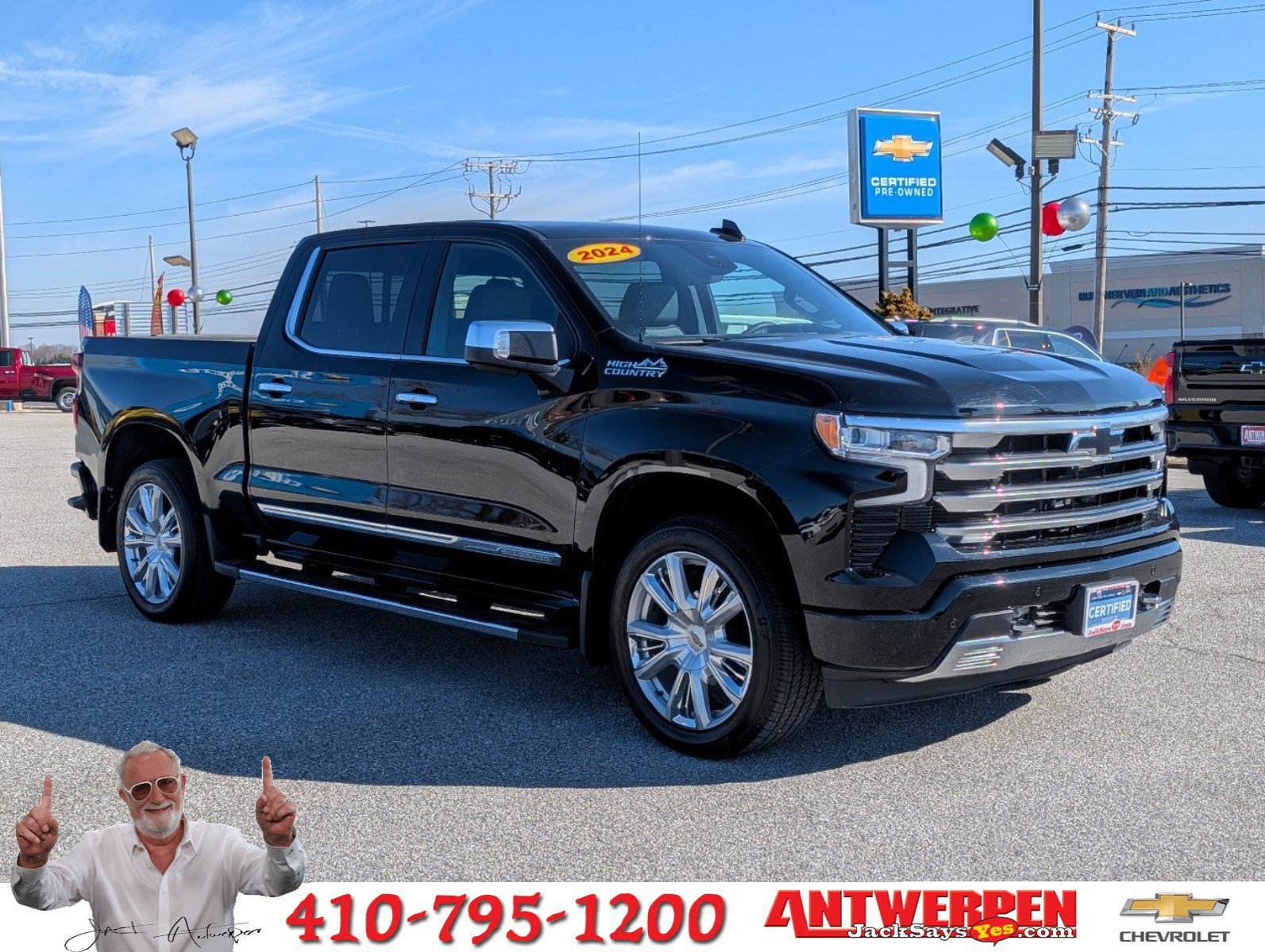 Certified 2024 Chevrolet Silverado 1500 High Country with VIN 1GCUDJED4RZ148362 for sale in Eldersburg, MD
