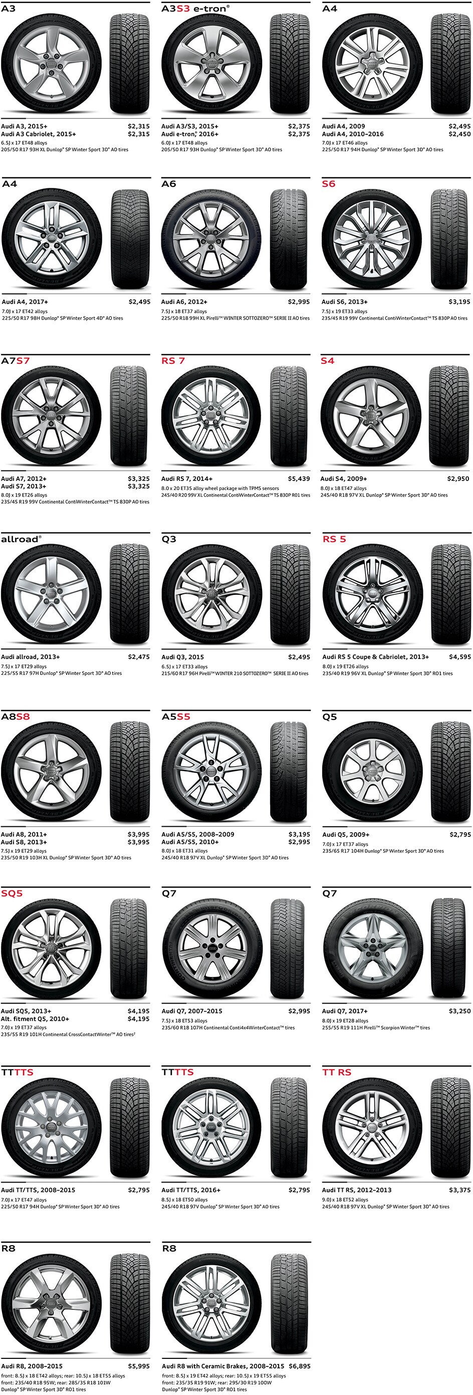 audi winter wheels tire packages in hoffman estates il audi