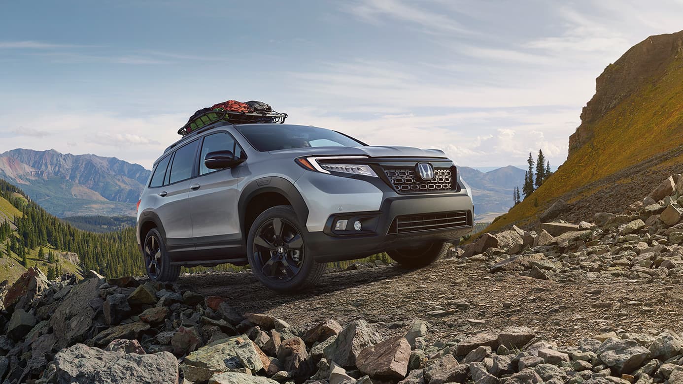 2019 Honda Passport on unpaved path