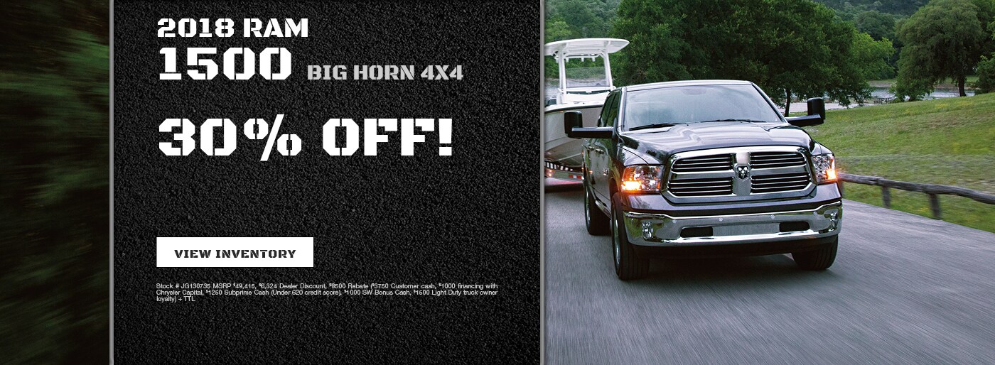 New Chrysler, Dodge, Jeep, RAM and Used Car Dealer Serving Brenham