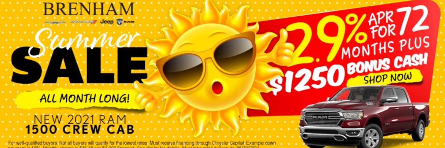 New Chrysler, Dodge, Jeep, RAM and Used Car Dealer Serving Brenham