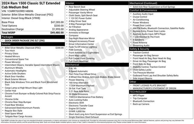 2024 RAM Ram 1500 Classic SLT - Photo 35