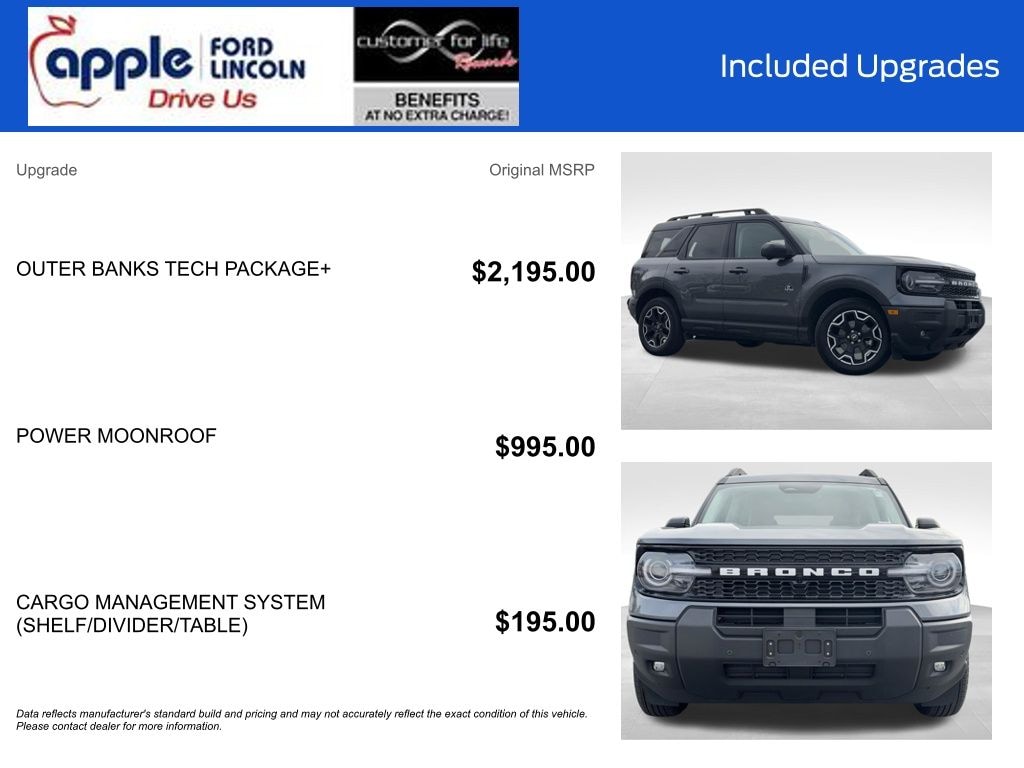 Certified 2025 Ford Bronco Sport Outer Banks SUV