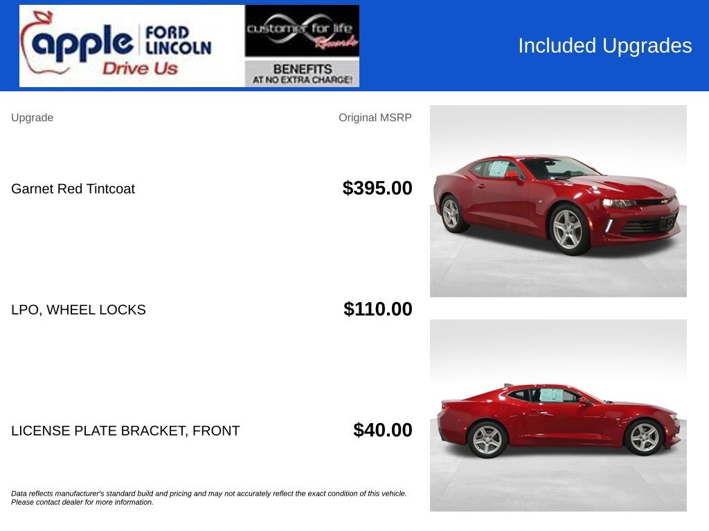 Used 2017 Chevrolet Camaro 1LT Coupe