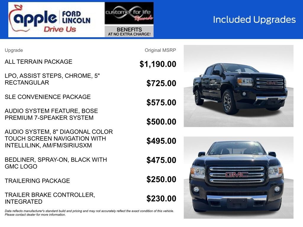 Certified 2017 GMC Canyon SLE1 Truck