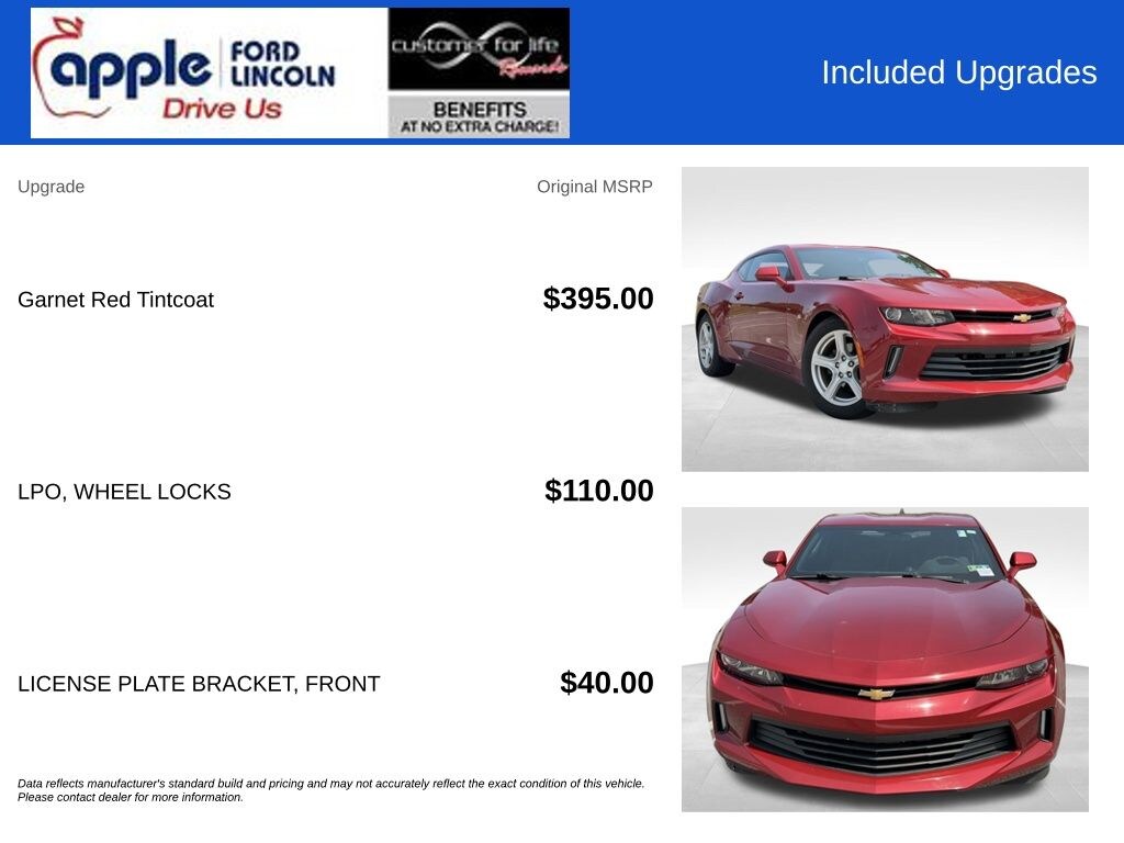 Used 2017 Chevrolet Camaro 1LT Coupe