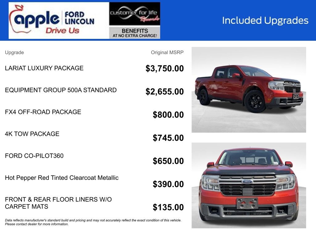 Certified 2022 Ford Maverick Lariat Truck