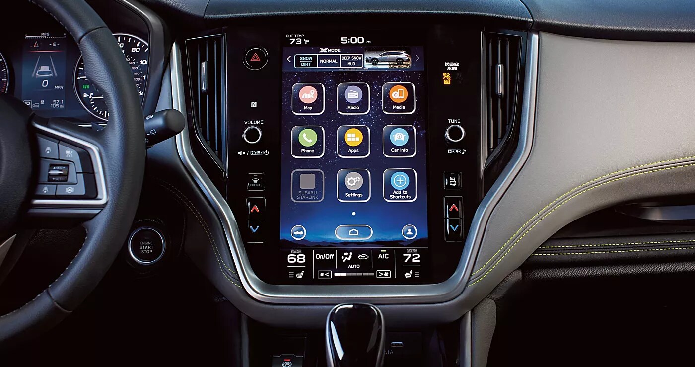 Picture of the Subaru StarLink apps 