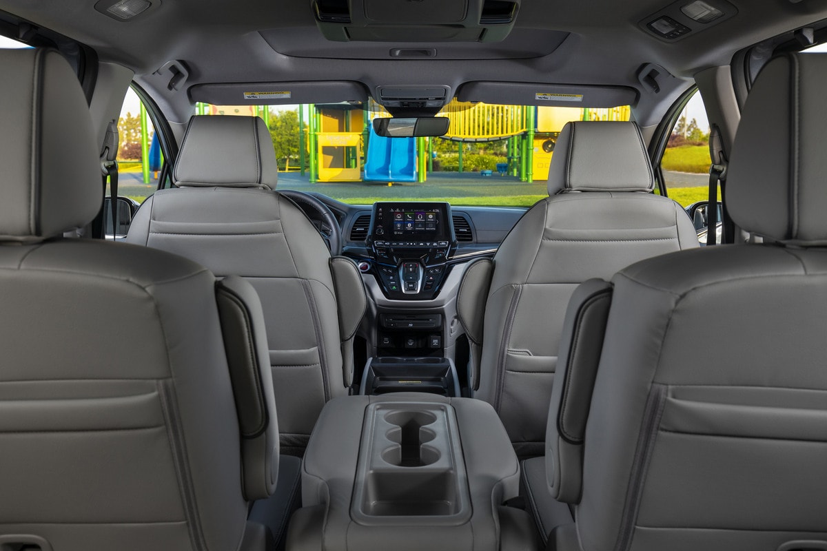 view from third row seating in the 2021 Honda Odyssey