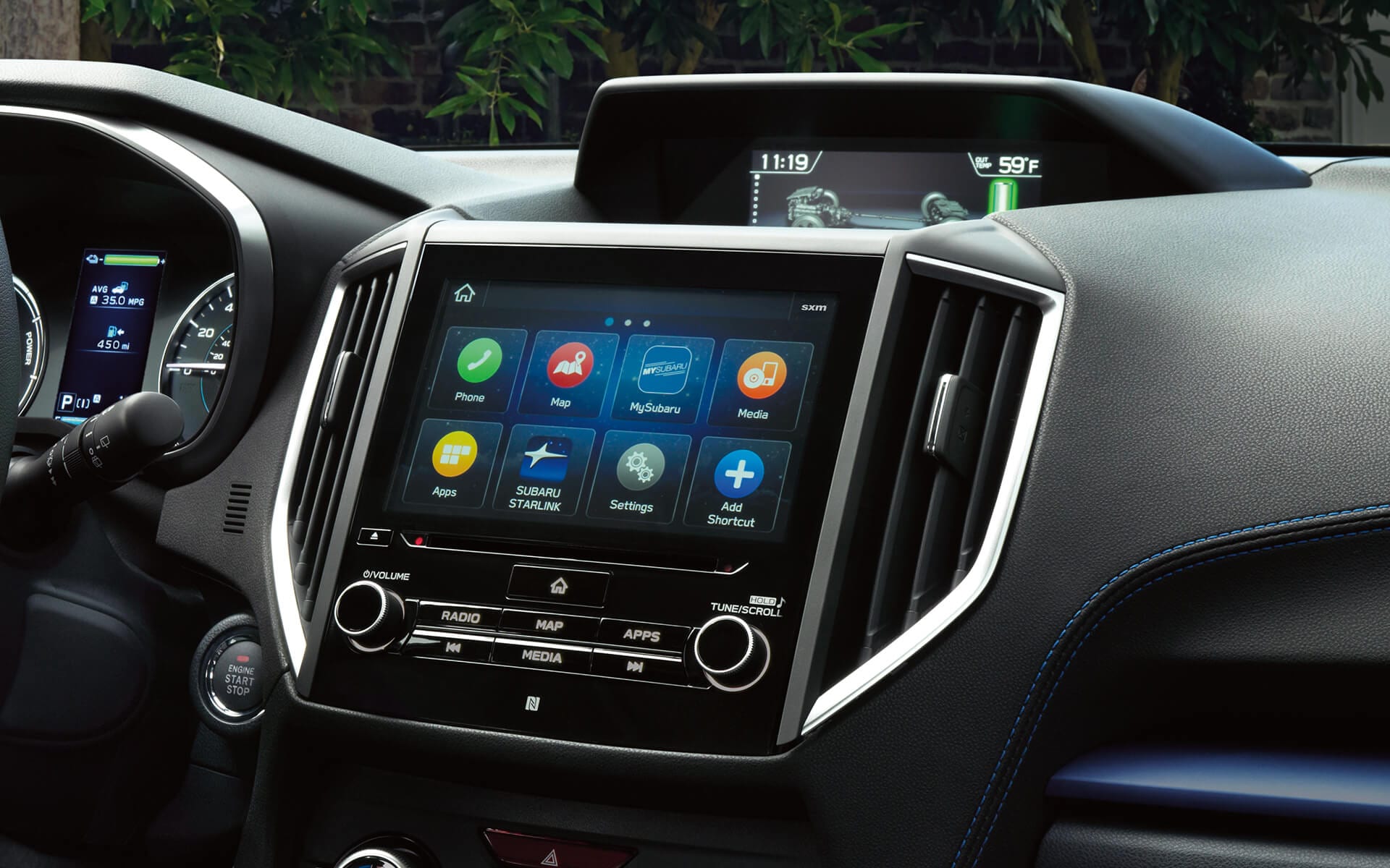 Subaru Crosstrek Hybrid infotainment system