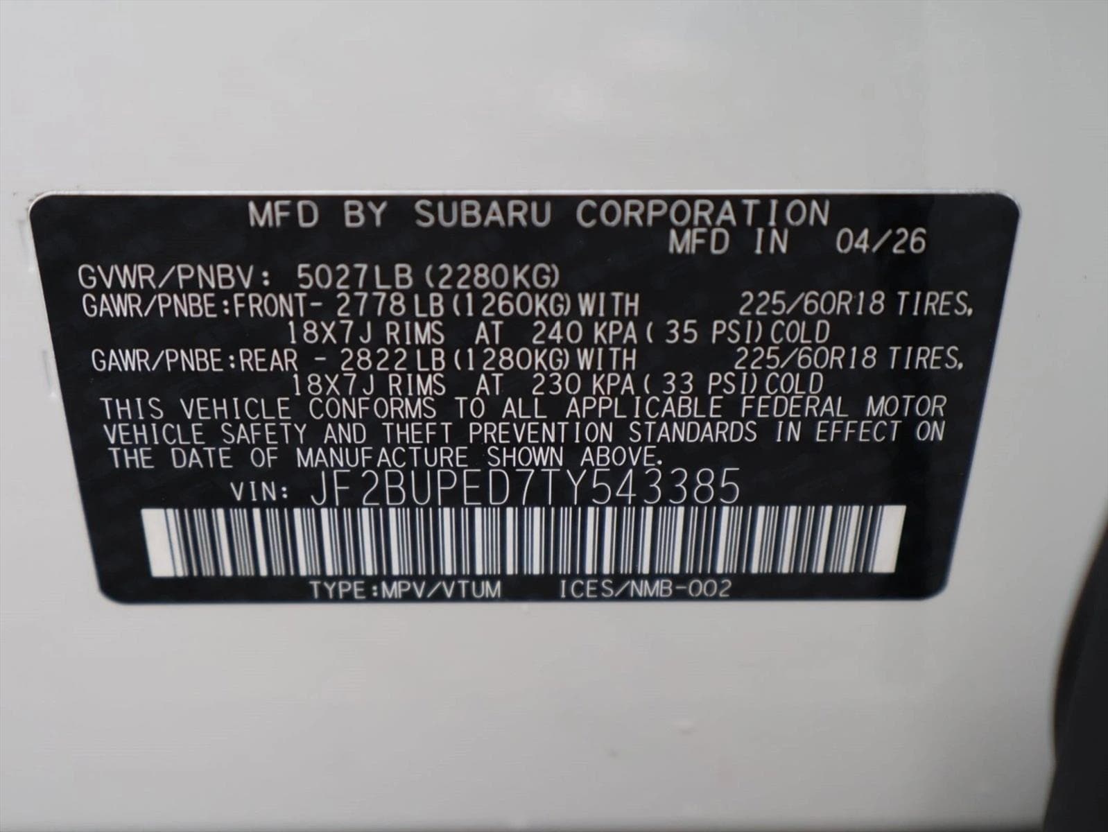 2026 Subaru Outback Touring - Photo 19