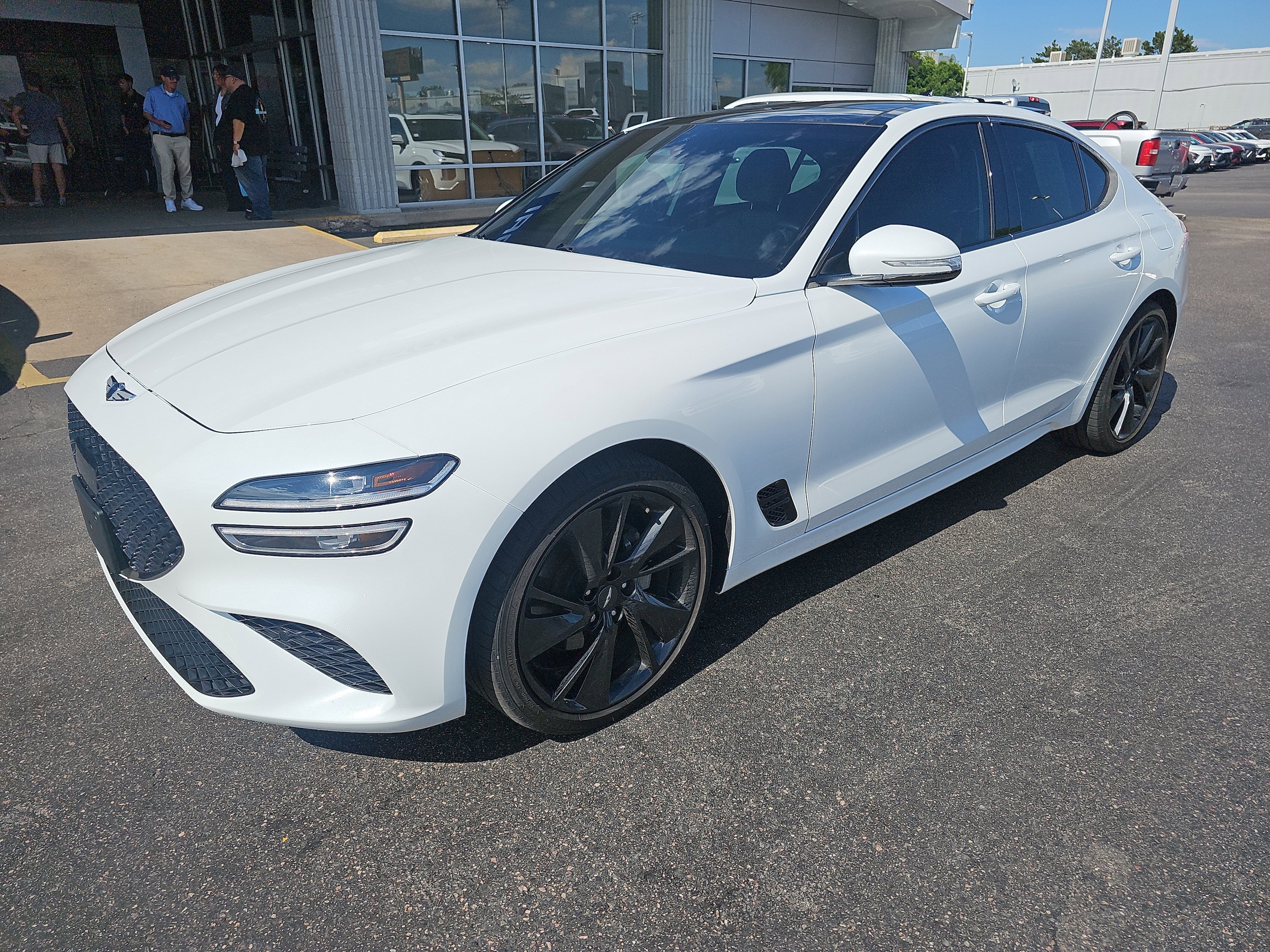 Used 2023 GENESIS G70 Standard with VIN KMTG34TA4PU111365 for sale in Centennial, CO