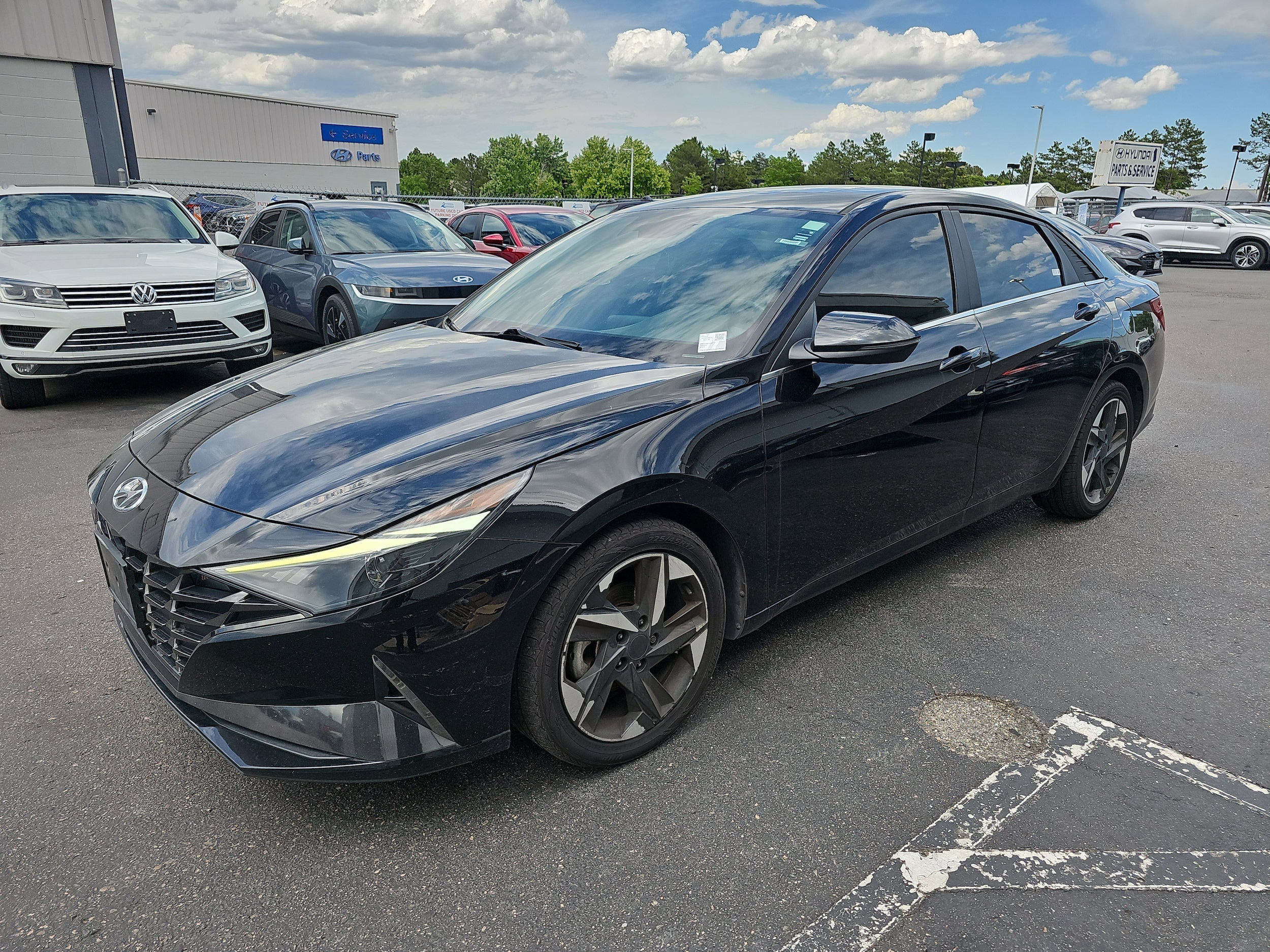 Certified 2022 Hyundai Elantra SEL with VIN KMHLN4AG5NU217654 for sale in Centennial, CO