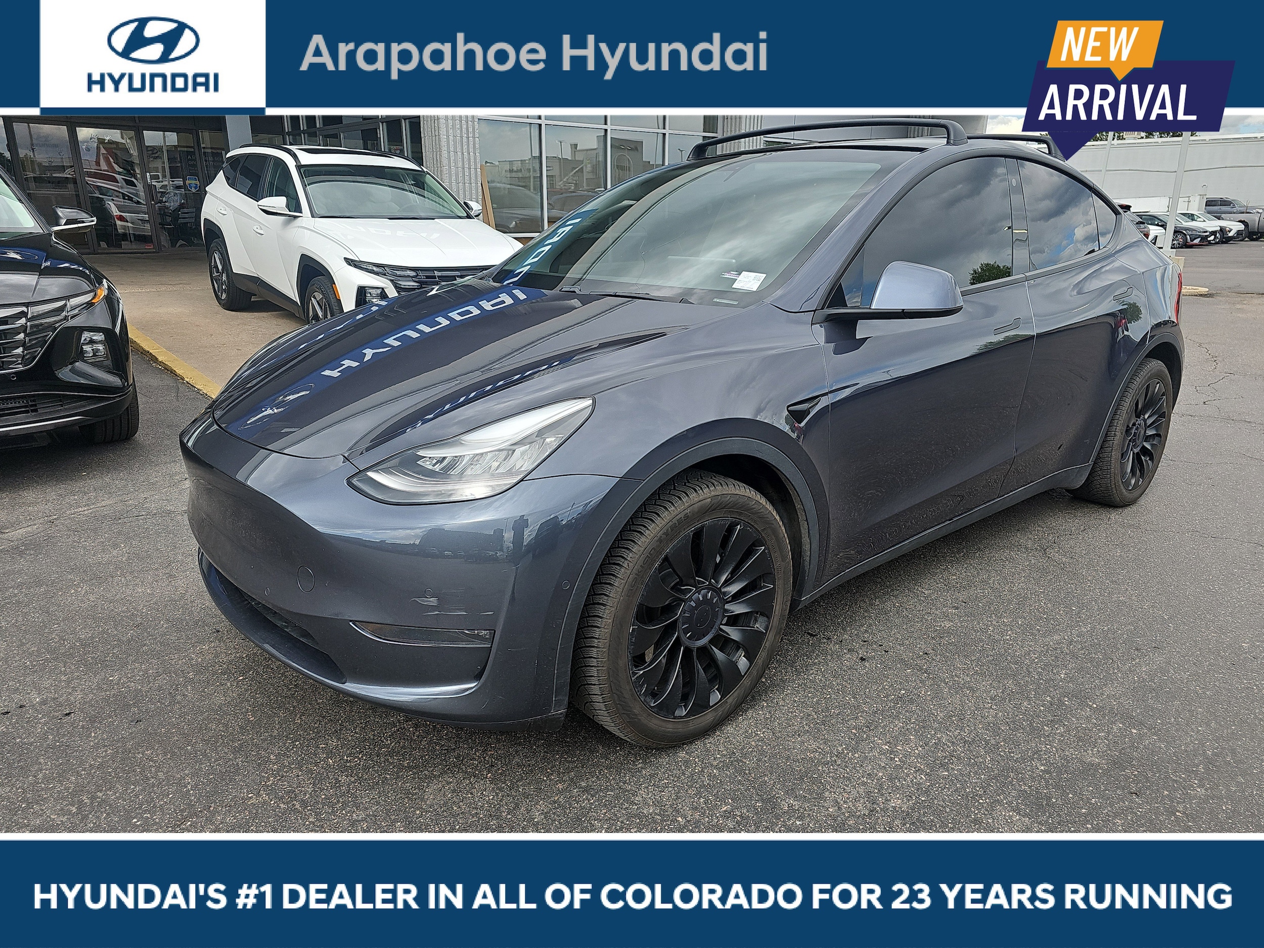 Used 2020 Tesla Model Y Long Range with VIN 5YJYGDEE0LF052048 for sale in Centennial, CO