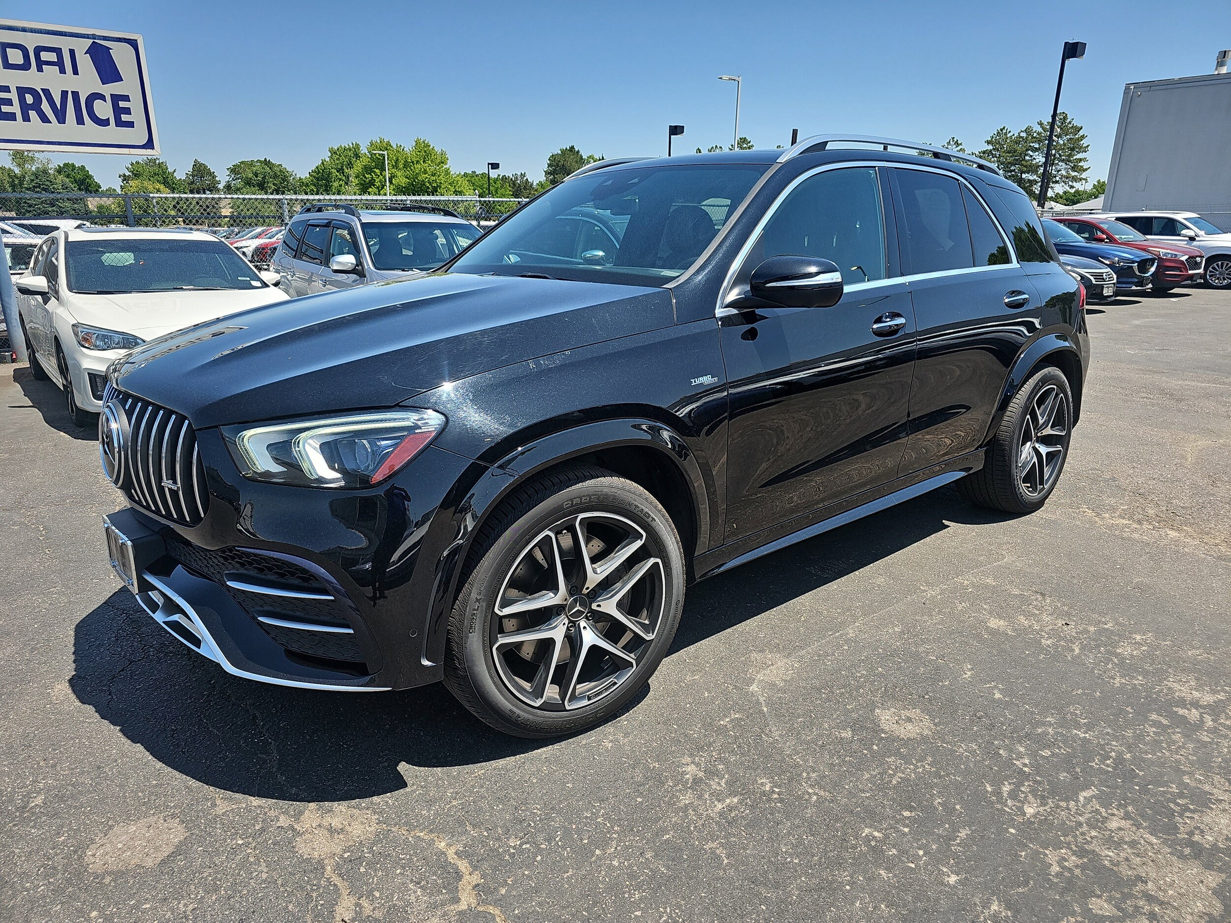 Used 2021 Mercedes-Benz GLE AMG GLE 53 with VIN 4JGFB6BBXMA464401 for sale in Centennial, CO