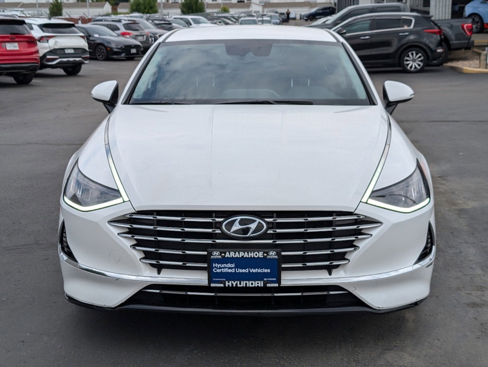 Certified 2021 Hyundai Sonata Hybrid SEL with VIN KMHL34JJ2MA024749 for sale in Centennial, CO