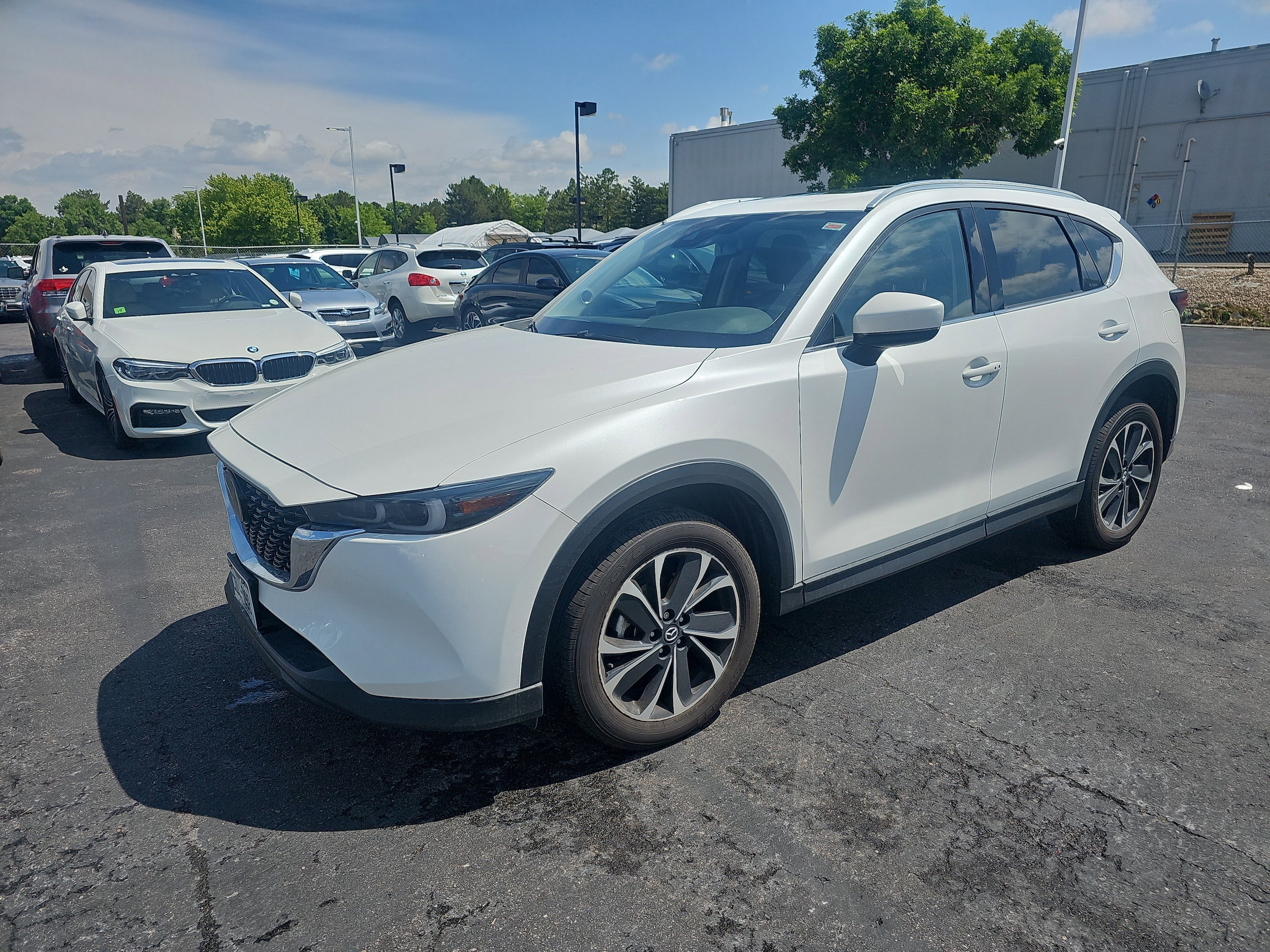 Used 2022 Mazda CX-5 S Premium package with VIN JM3KFBDM2N0608407 for sale in Centennial, CO