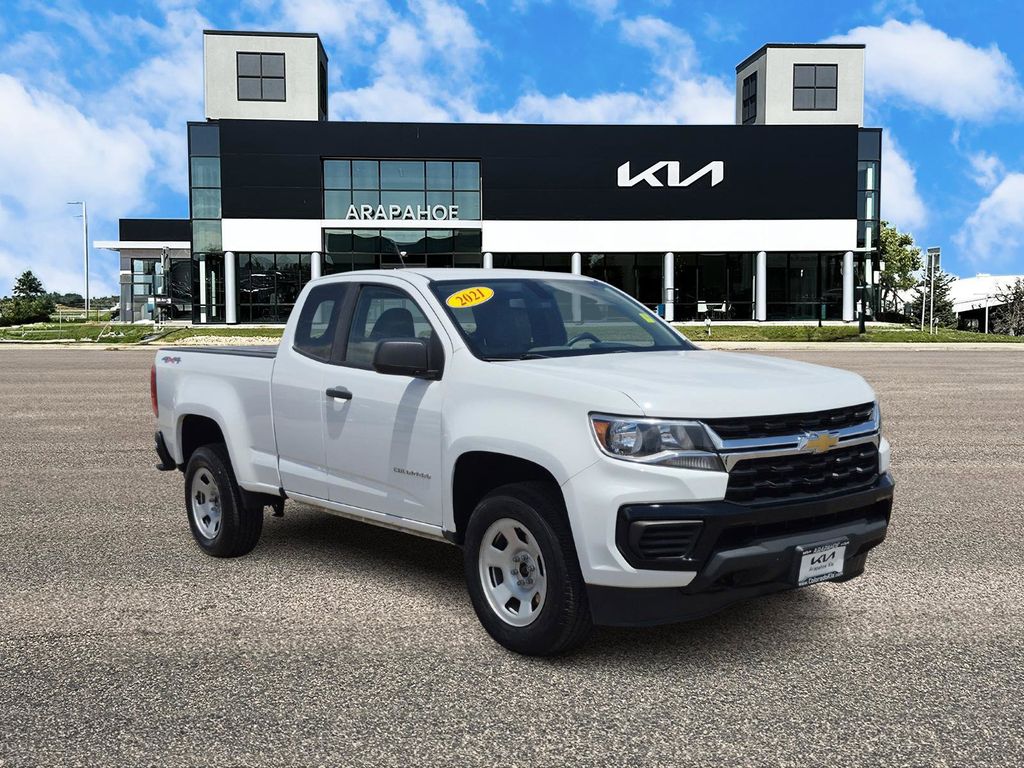 Used 2021 Chevrolet Colorado Work Truck with VIN 1GCHTBEA5M1108394 for sale in Centennial, CO