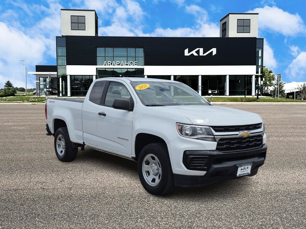 Used 2021 Chevrolet Colorado Work Truck with VIN 1GCHTBEA6M1107982 for sale in Centennial, CO