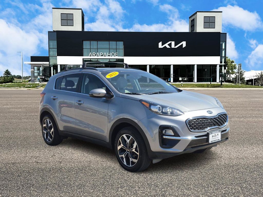 Certified 2022 Kia Sportage EX with VIN KNDPNCAC1N7010352 for sale in Centennial, CO