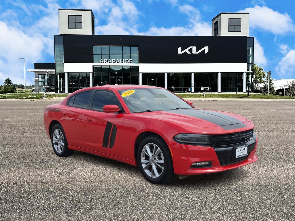 Used 2022 Dodge Charger SXT with VIN 2C3CDXJG4NH225664 for sale in Centennial, CO