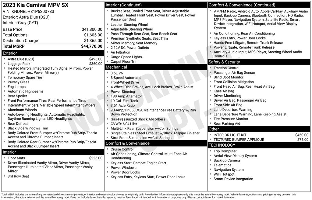 2023 Kia Carnival SX - Photo 6