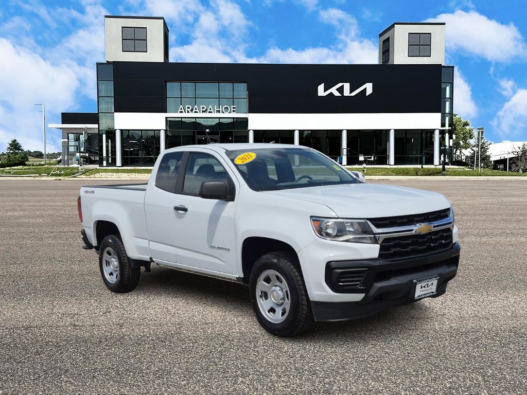 Used 2021 Chevrolet Colorado Work Truck with VIN 1GCHSBEA9M1102021 for sale in Centennial, CO