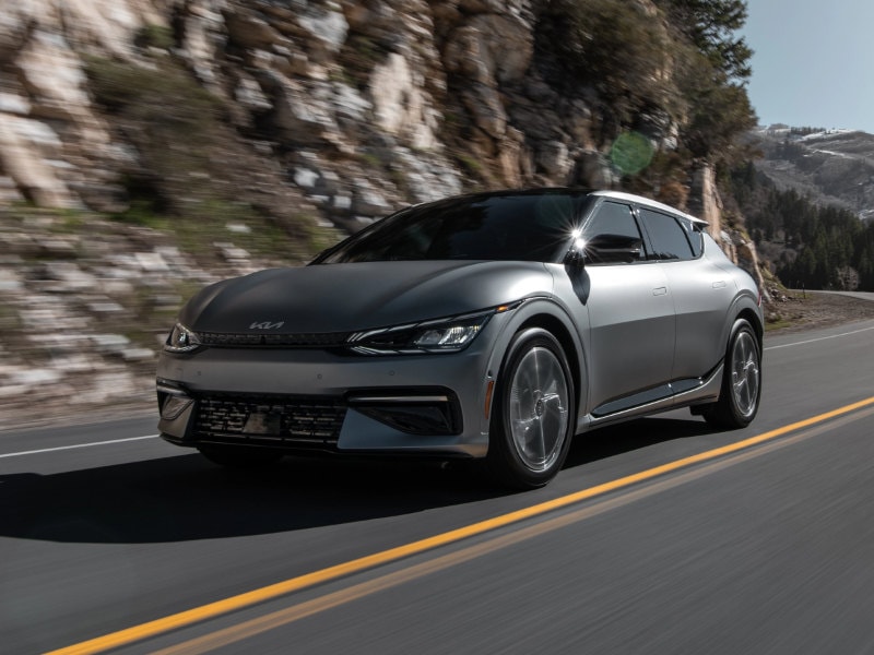Enjoy the upscale and modern ride of the 2023 Kia EV6 near Littleton CO