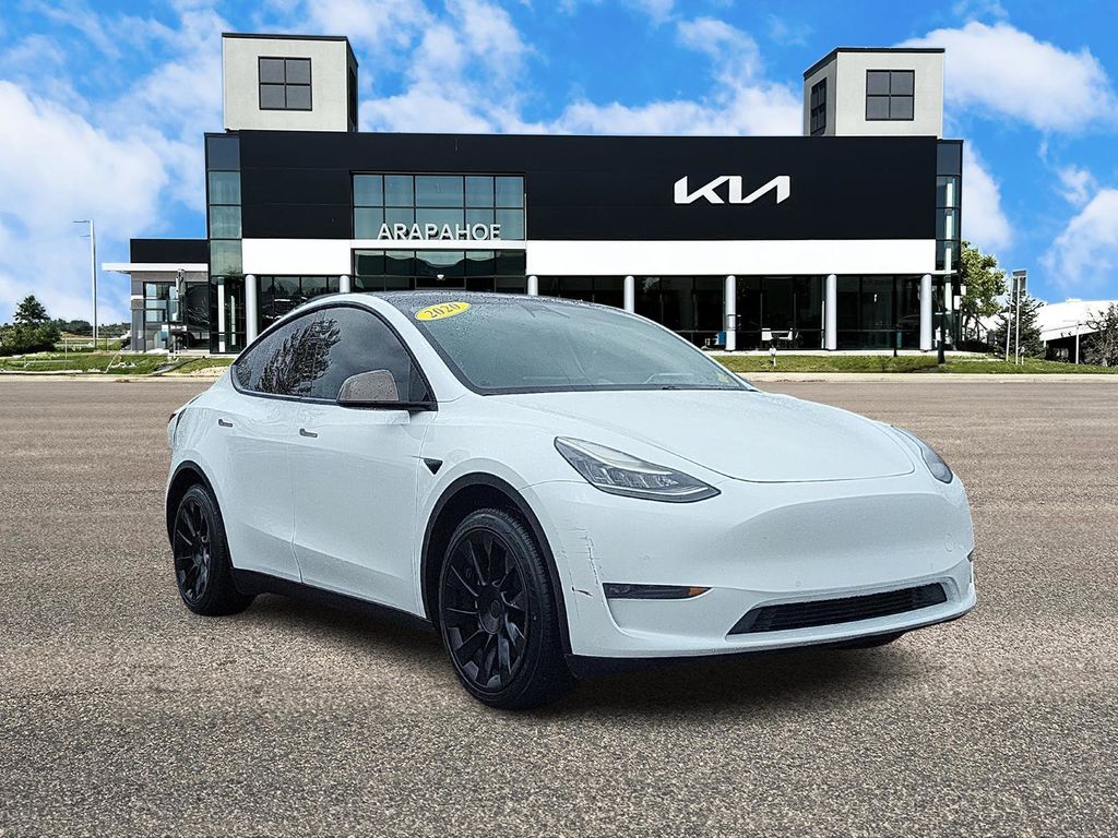 Used 2020 Tesla Model Y Long Range with VIN 5YJYGDEE8LF033988 for sale in Centennial, CO