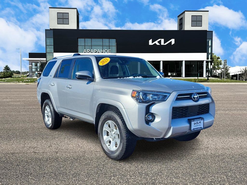 Used 2023 Toyota 4Runner SR5 with VIN JTEMU5JR4P6142760 for sale in Centennial, CO