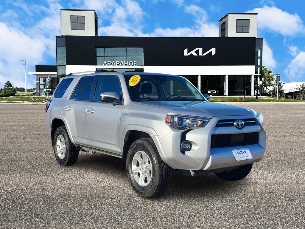 Used 2023 Toyota 4Runner SR5 with VIN JTEMU5JR3P6123116 for sale in Centennial, CO