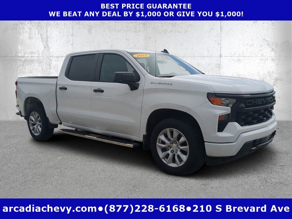 Used 2022 Chevrolet Silverado 1500 Custom 2WD Crew Cab 147 Custom