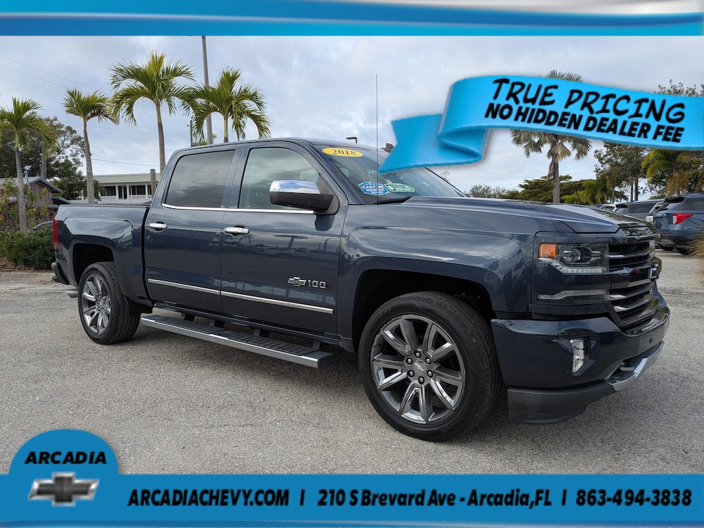 Used 2018 Chevrolet Silverado 1500 LTZ 4WD Crew Cab 143.5 LTZ w/2LZ