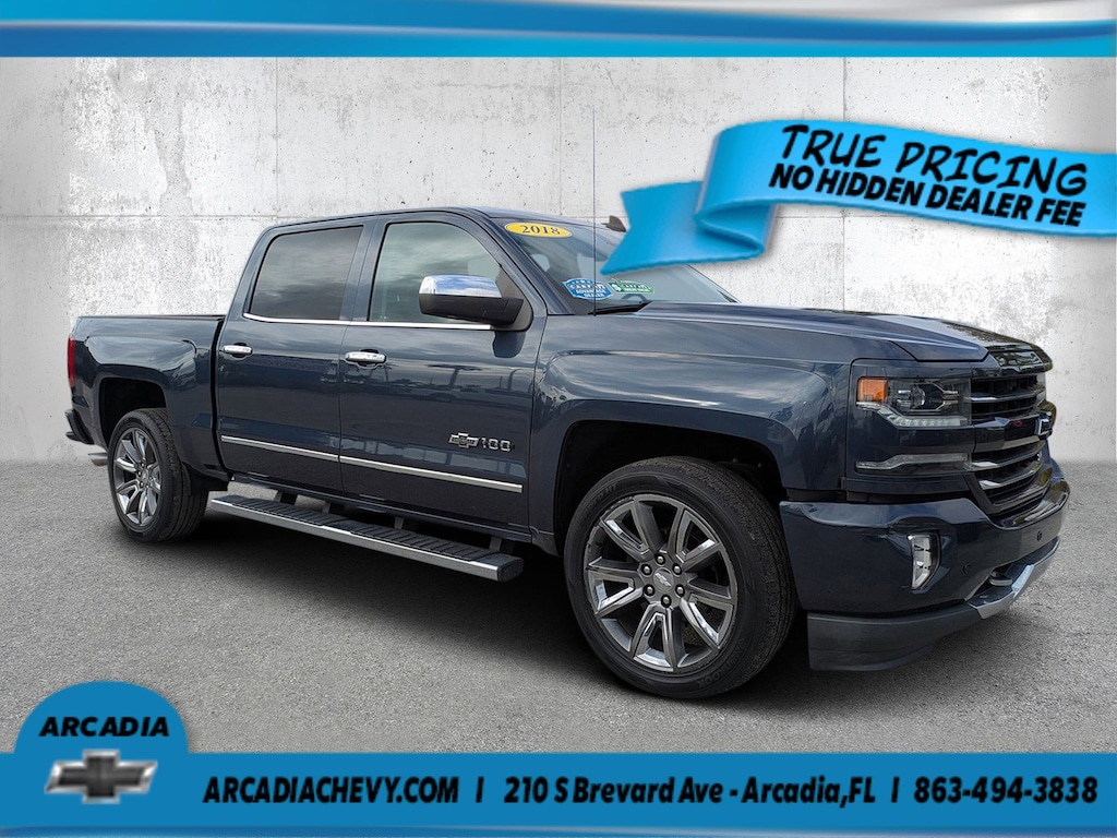 Used 2018 Chevrolet Silverado 1500 LTZ 4WD Crew Cab 143.5 LTZ w/2LZ