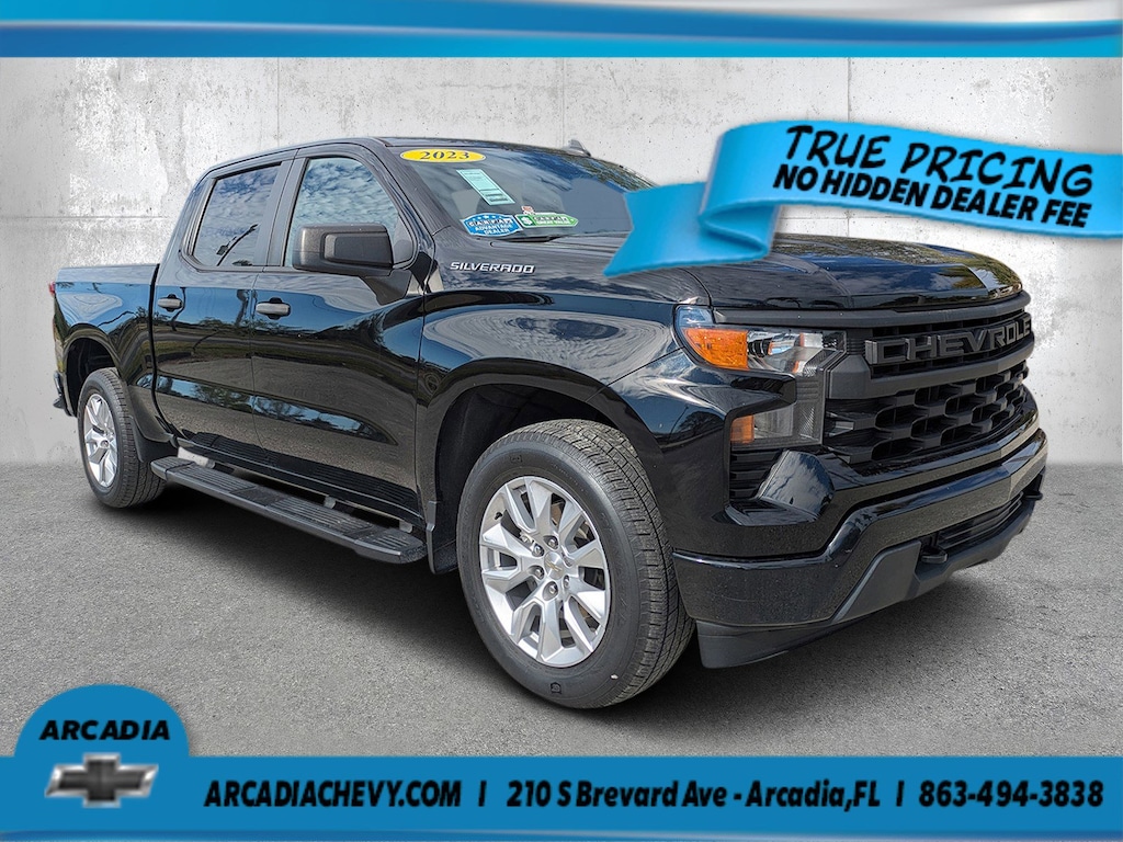 Used 2023 Chevrolet Silverado 1500 Custom 2WD Crew Cab 147 Custom