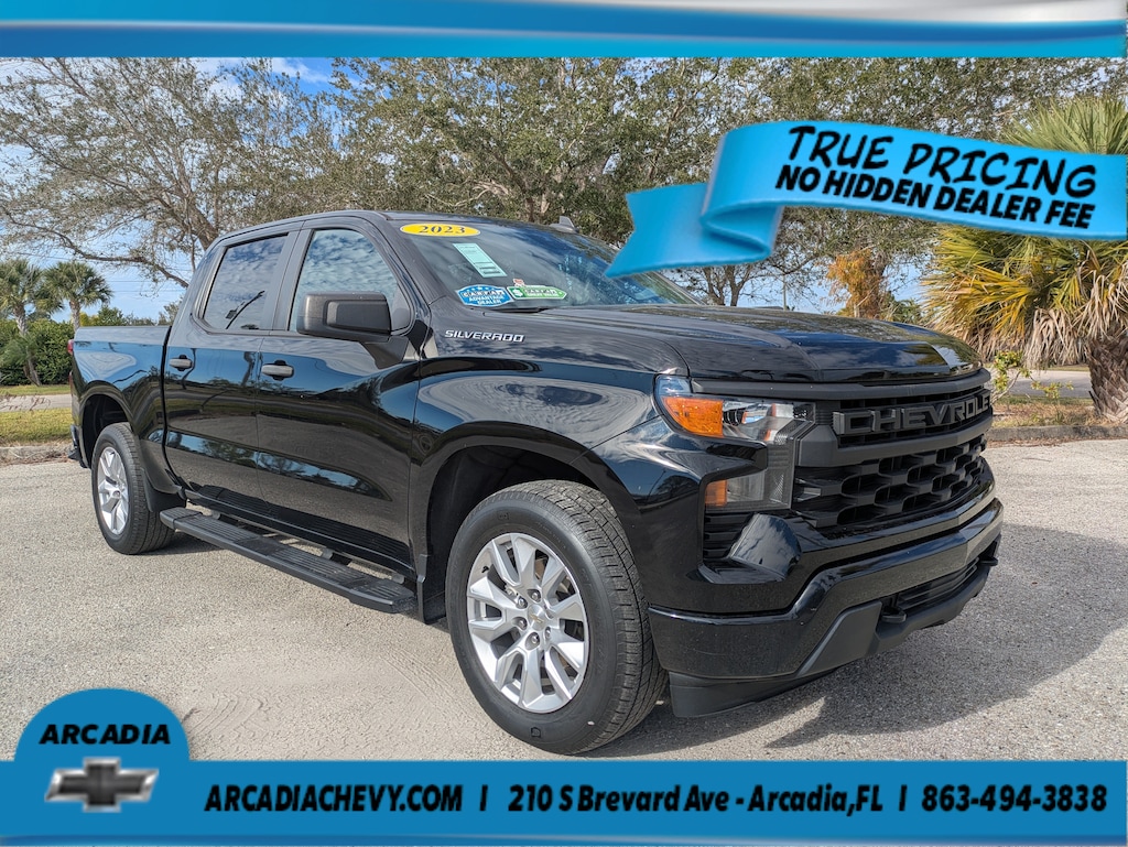 Used 2023 Chevrolet Silverado 1500 Custom 2WD Crew Cab 147 Custom