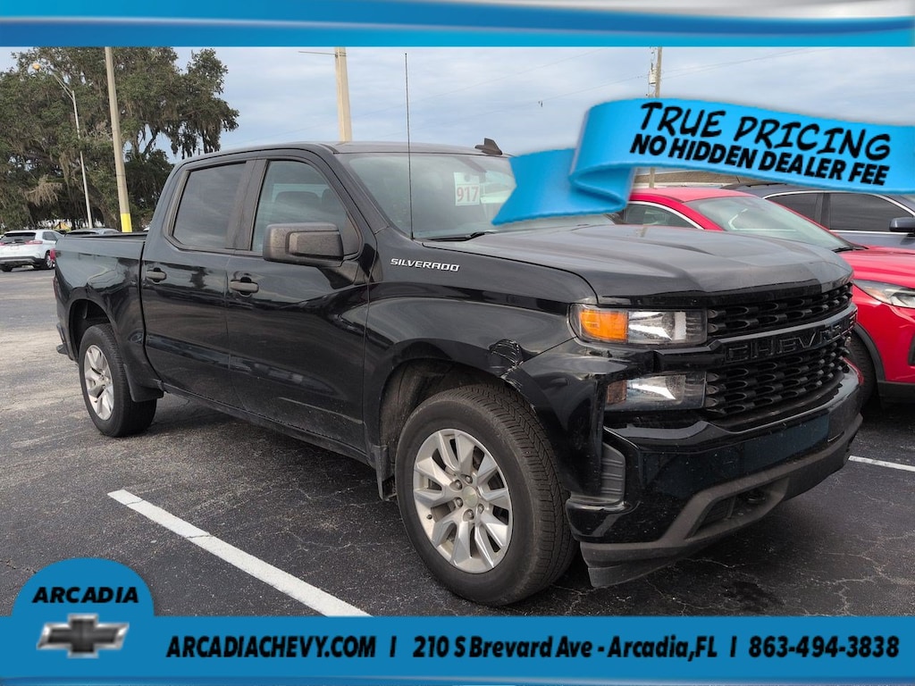 Used 2021 Chevrolet Silverado 1500 Custom 2WD Crew Cab 147 Custom