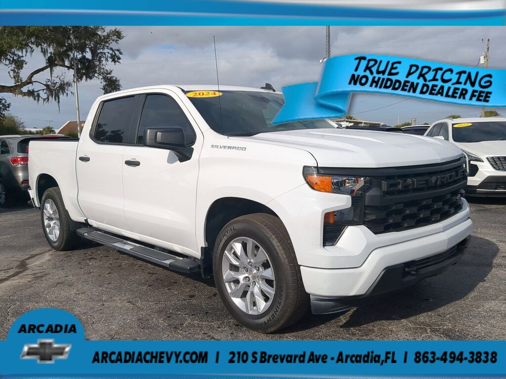 Used 2024 Chevrolet Silverado 1500 Custom 2WD Crew Cab 147 Custom