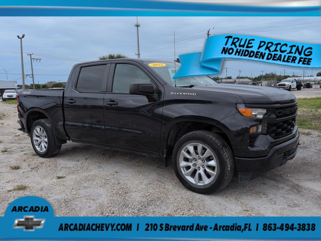 Used 2022 Chevrolet Silverado 1500 Custom 4WD Crew Cab 147 Custom