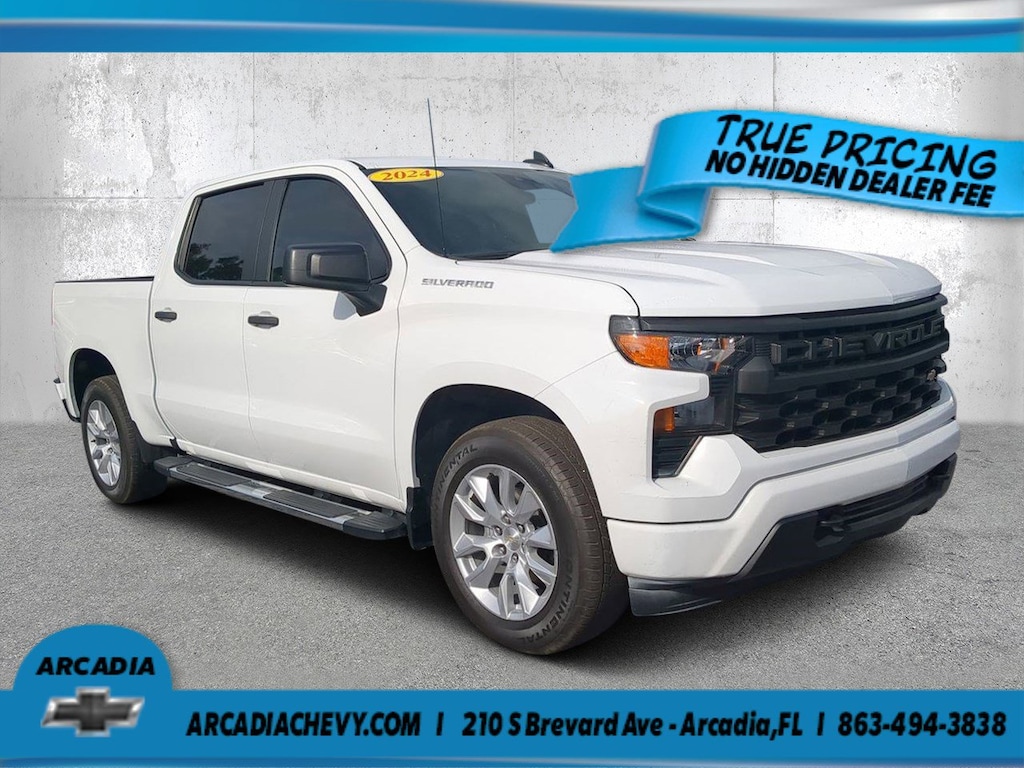 Used 2024 Chevrolet Silverado 1500 Custom 2WD Crew Cab 147 Custom