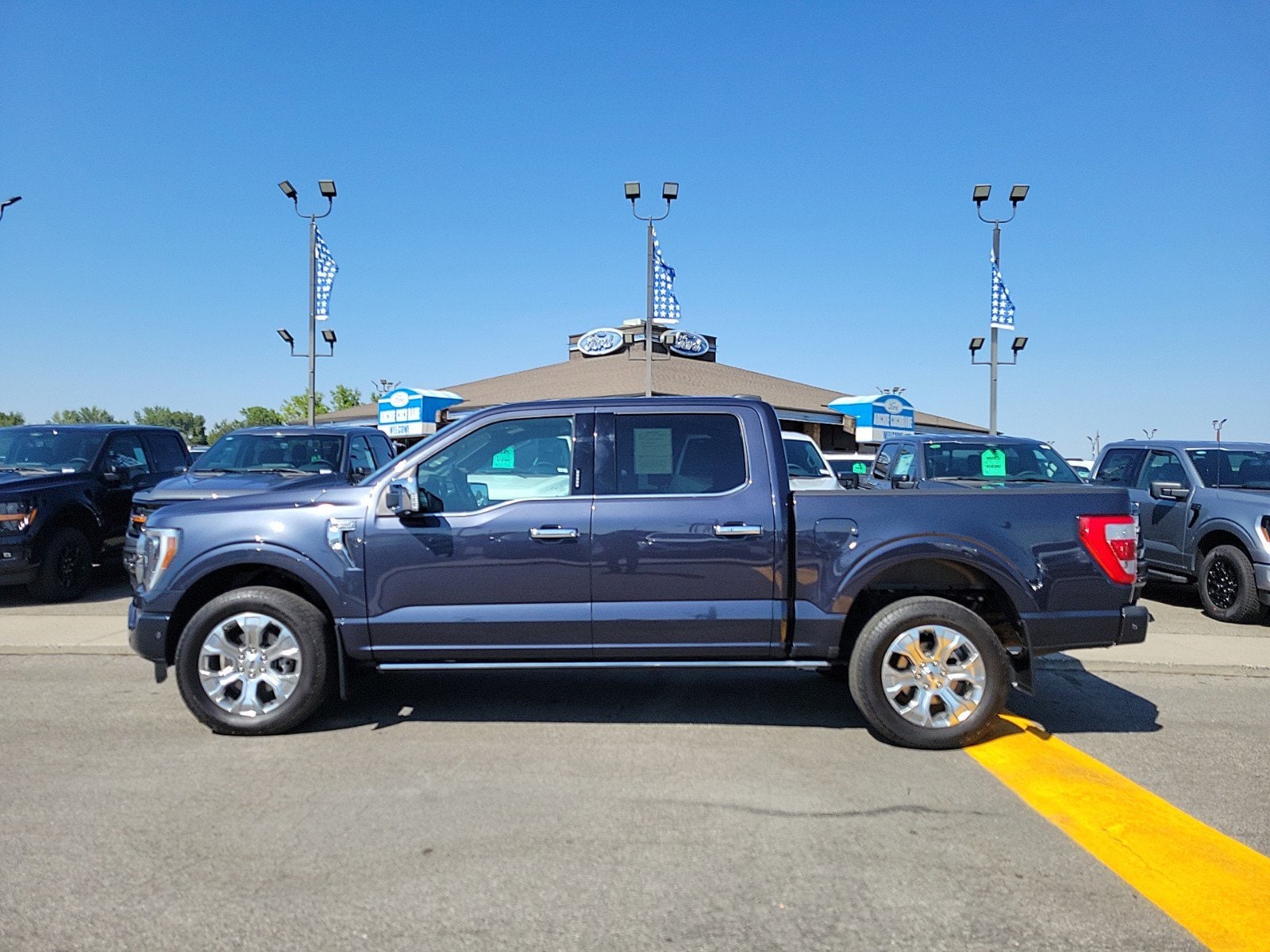 Certified 2022 Ford F-150 Platinum with VIN 1FTFW1E85NFA55139 for sale in Billings, MT