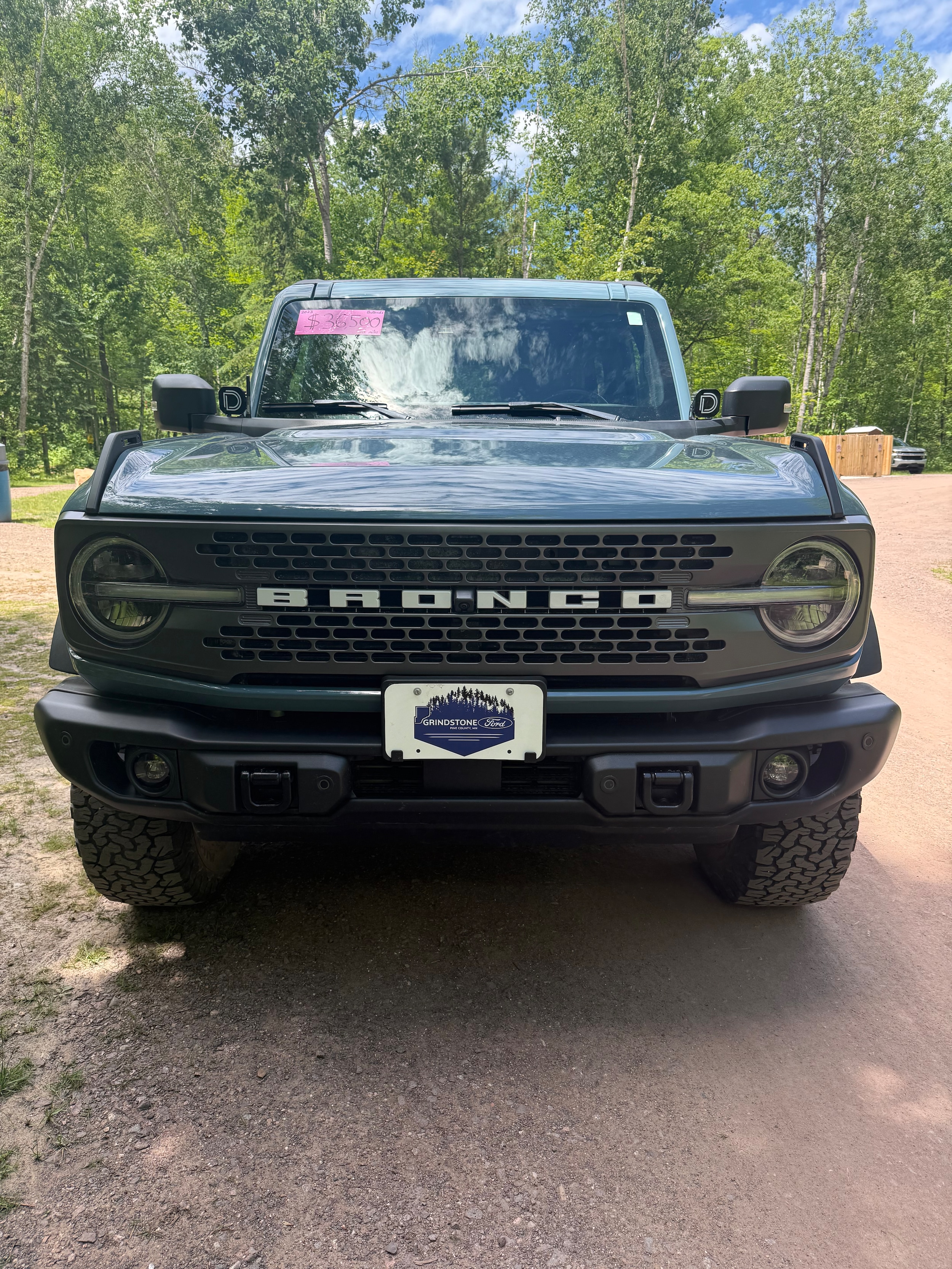 Used 2023 Ford Bronco 2-Door Badlands with VIN 1FMDE5CH0PLA87646 for sale in Sandstone, Minnesota
