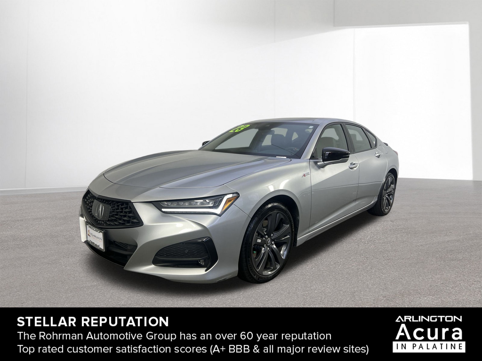 Used 2023 Acura TLX A-SPEC Package with VIN 19UUB6F5XPA005763 for sale in Palatine, IL