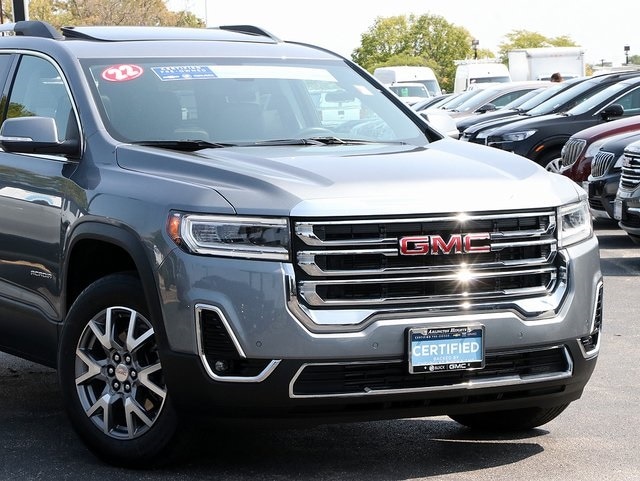 Certified 2022 GMC Acadia SLT with VIN 1GKKNML43NZ134248 for sale in Cranston, RI