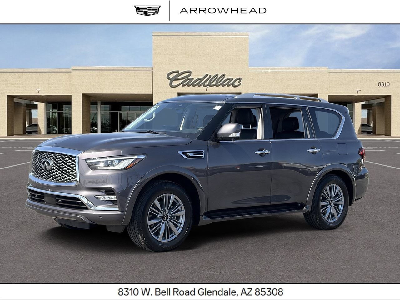 Gray 2022 INFINITI QX80 SUV / Crossover Rear-Wheel Drive Automatic