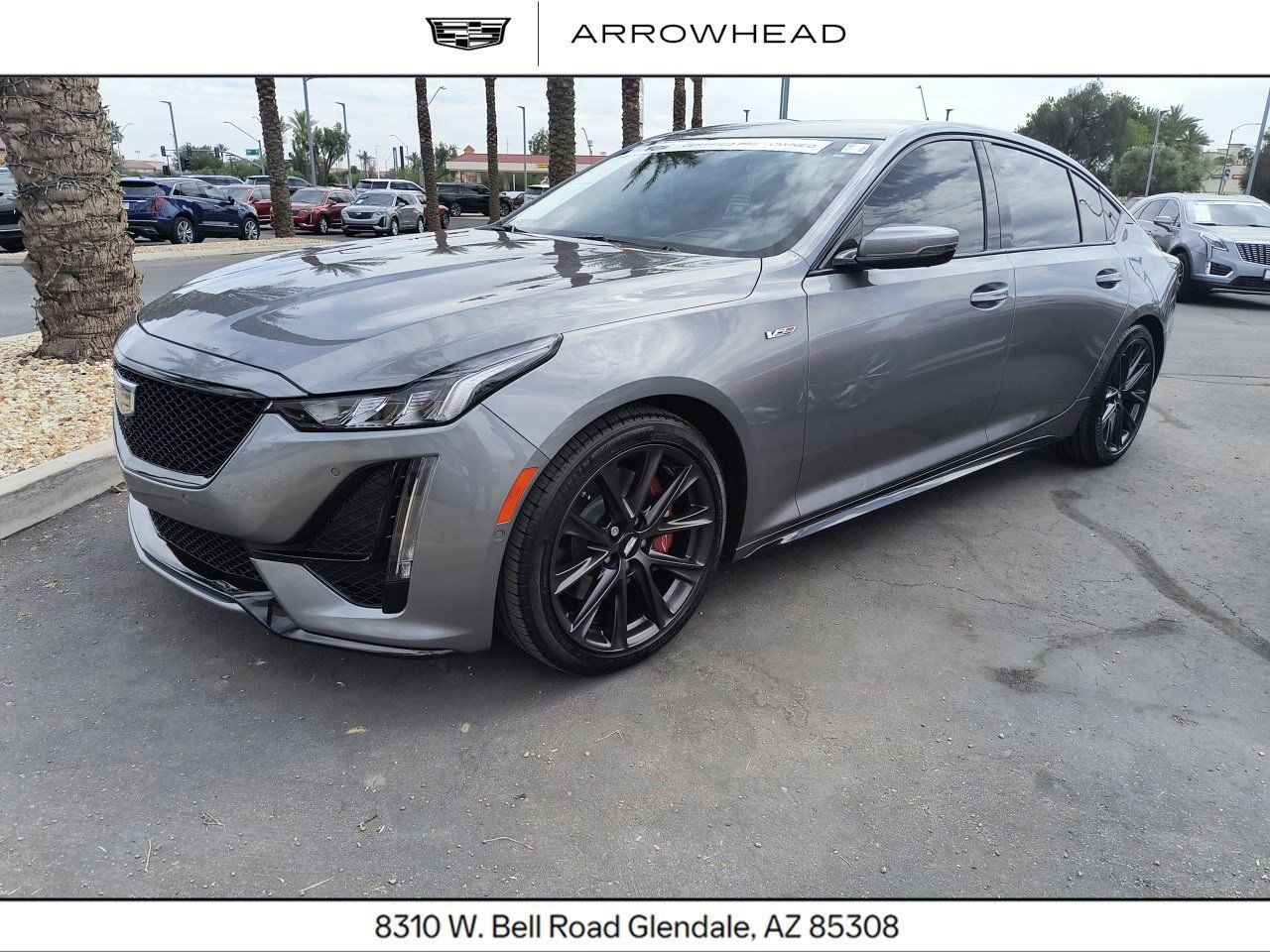 Gray (Satin Steel Metallic) 2021 Cadillac CT5 V-Series RWD Sedan Rear-Wheel Drive Automatic