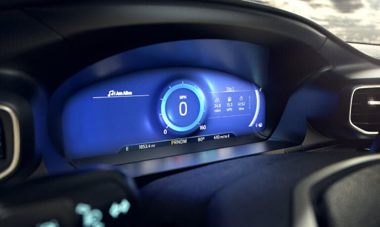2020 Ford Explorer driver display view