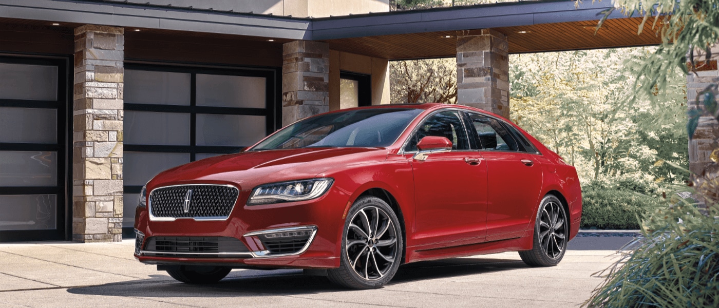 2019 Lincoln MKZ parked outside of house