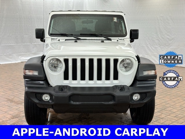 Used 2023 Jeep Wrangler 4-Door Sport with VIN 1C4HJXDN7PW598660 for sale in Merrillville, IN