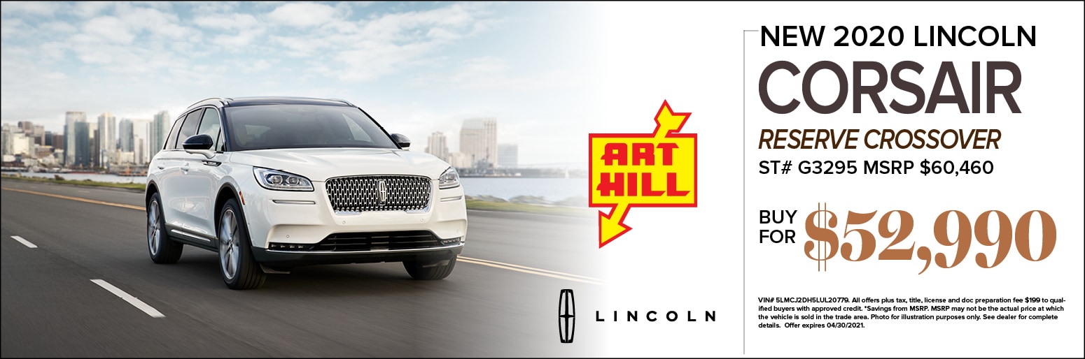 New 2020 Lincoln Corsair Reserve Special Offer